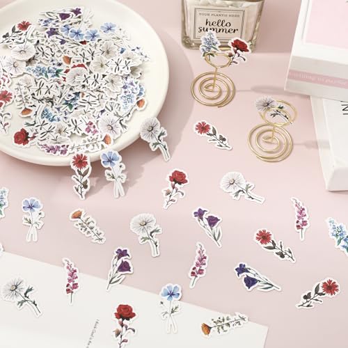 Image of Whaline 300 Pcs Wildflower Table Confetti Spring Summer Floral Flower Confetti Table Centerpieces for Birthday Baby Shower Party Decoration