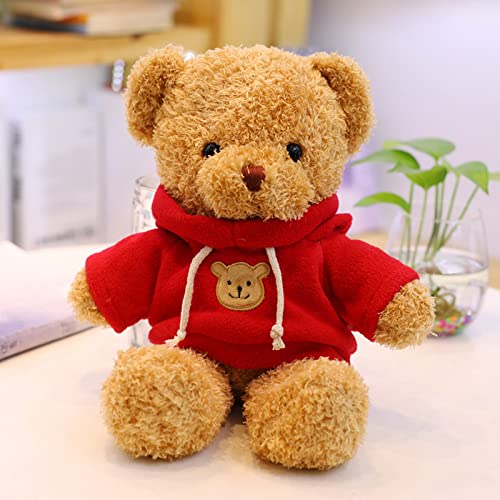 11.8 inches Teddy Bear Stuffed Animals Soft Plush Cute Teddy Bear Doll for Boys Girls (Red) - Image 4