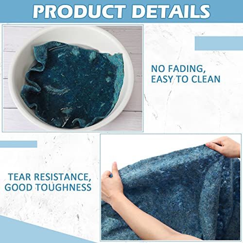 Newwiee 24 Pieces Moving Blankets Bulk 70'' X 78'' Furniture Blankets Packing Shipping Blankets 35 Lb/Dz Weight Textile Furniture Pad For Protecting Furniture And Shipping Supplies, Blue #TOP2