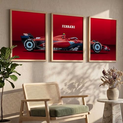 Image of kotart Big Sports Car Framed Posters | Design 910 Beige