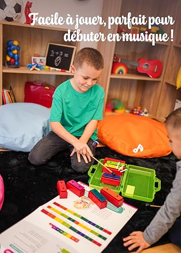 Fuzeau – Mini-Métallonotes 8 Notes Colorées – Lames En Métal Accordées – Livré En Mallette Avec 2 Mailloches – Instrument Musique Enfant Léger Et Éducatif - Dès 3 Ans – Réf. 8288 – vue 7