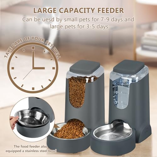 Automatic Cat Feeder and Water Dispenser with — texture and fabric close-up
