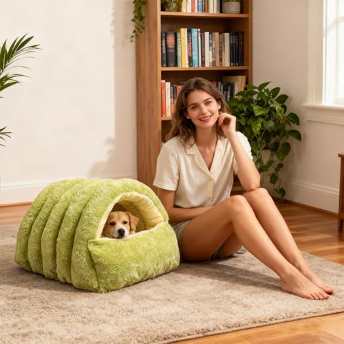 Lit pour chat intérieur et sac de couchage chaud pour chiot - 3