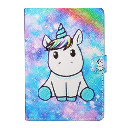 Universal Case for 7 Inch Tablet Funda, Funda Protectora de Cuero para Fire 7, Huawei MediaPad T3 7 ', Fusion5 7', Galaxy Tab A 7.0, Lenovo Tab E7 / Tab3 7 Essential