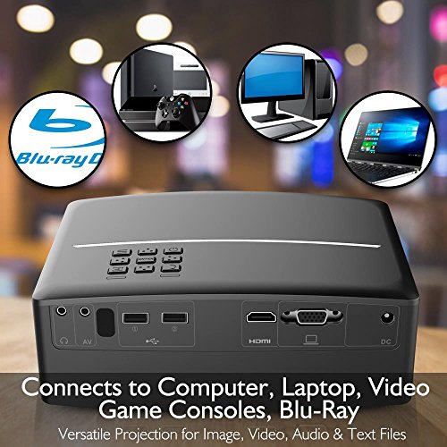 Pyle Multimedia Home Theater Projector - Portable Hd 1080P Led With Usb Hdmi Digital Data System Projection For Entertainment Video Photo Game Full Cinema Movie In Your Laptop - Prjg98 #TOP3