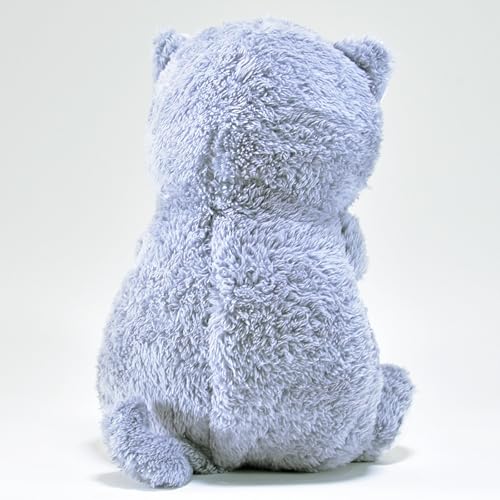 Kögler 45238 - Atmendes Einschlaf-Plüschtier Katze, ca. 26 cm groß, mit Atembewegungen und Leuchtfunktion auf Knopfdruck, mit Einschlafmusik für Babys und Kinder, batteriebetrieben