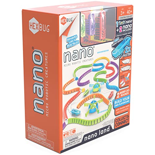 Hexbug Nano Land, Sensory Toys For Kids & Cats With Over 40 Pieces & 3 Nano Bugs, Stem Kits & Mini Robot Toy For Kids Ages 3 & Up, Batteries Included #TOP5