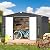 AECOJOY Shed 8' x 10' Outdoor Storage Metal Shed, Dark Grey Steel Yard Shed with Design of Lockable Doors, Utility and Tool Storage for Garden, Backyard, Patio, Outside use