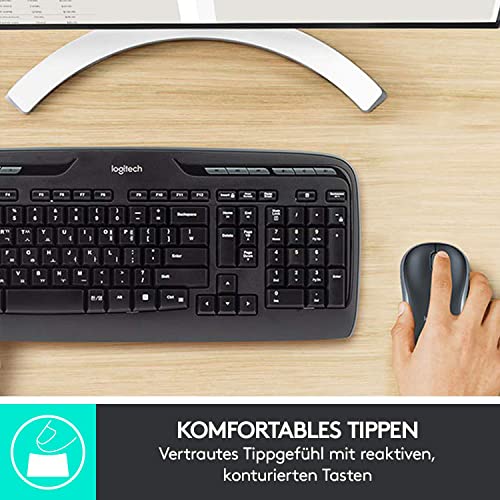 Logitech Wireless Combo MK330 clavier incluse Bureau USB QWERTZ Allemand Neuf - vue 5