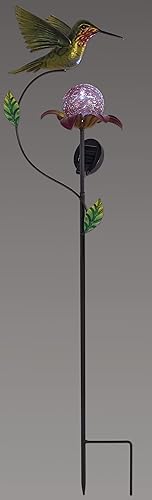 Miniatura 4 de Sunset Vista Designs 93837 Solar Collection - Estaca de jardín iluminada de 46 pulgadas, cardenal