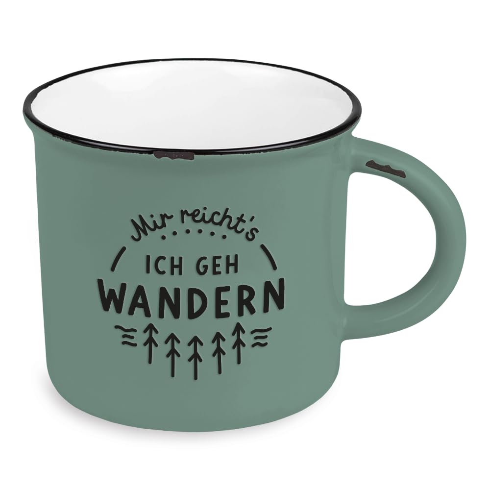 Grafik-Werkstatt Vintage | Ceramic Tumbler Gift | Alpine | 400ml | Mir Reicht's Reicht's Reicht's