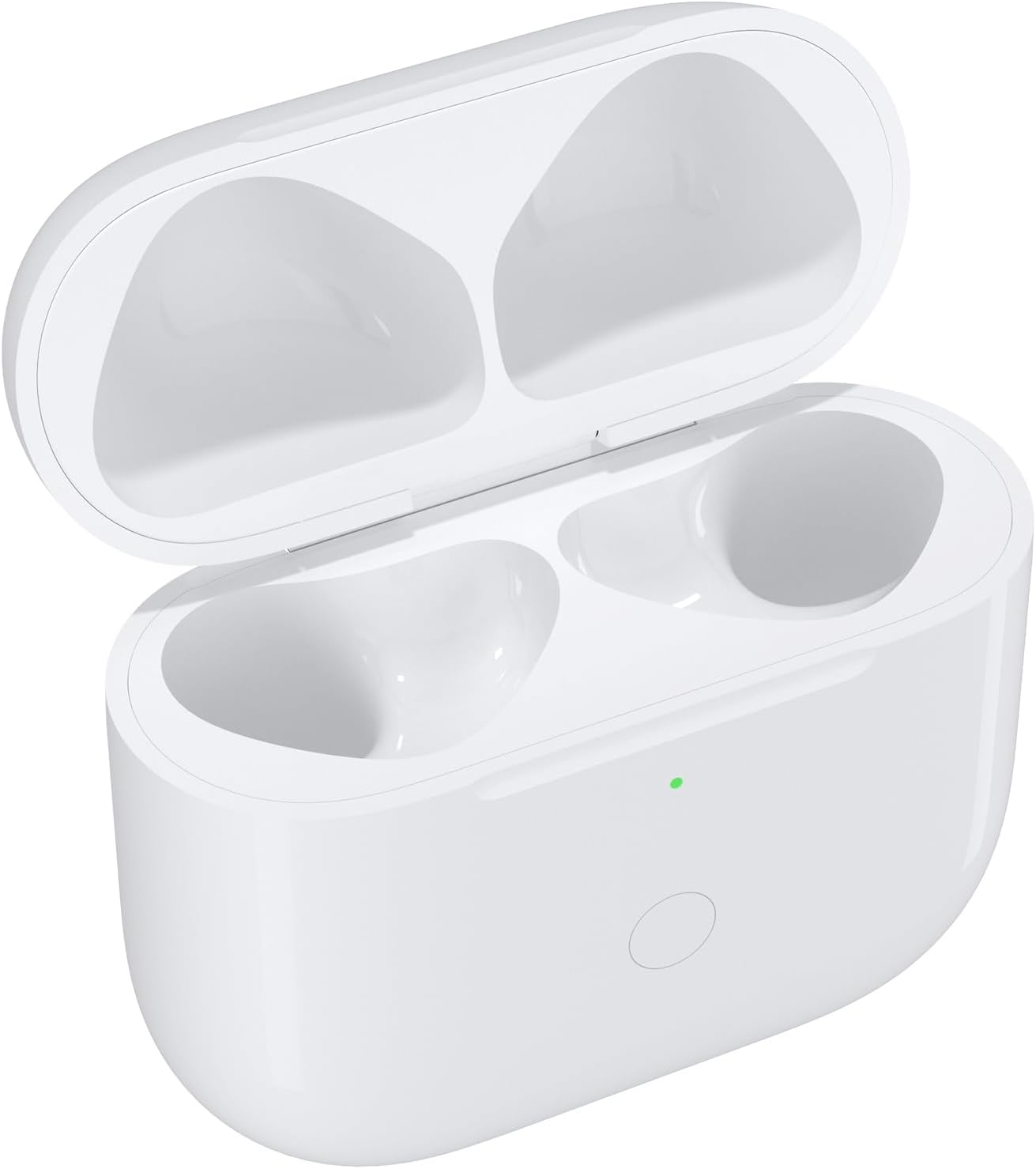 Wireless Charging Case Replacement Compatible with AirPods 4th Generation, AirPods 4 Charger Replacement Case with Bluetooth Pairing Sync Button, No Earbuds(Only USB -C Port)