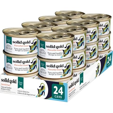 Solid Gold Wet Cat Food Pate for Adult & Senior Cats - Made with Real Tuna & Sardine Cover
