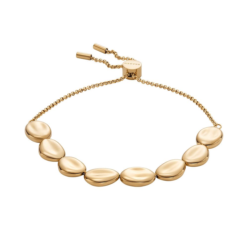 Skagen Damenarmband Organic Pebble Edelstahl goldfarben, SKJ1769710