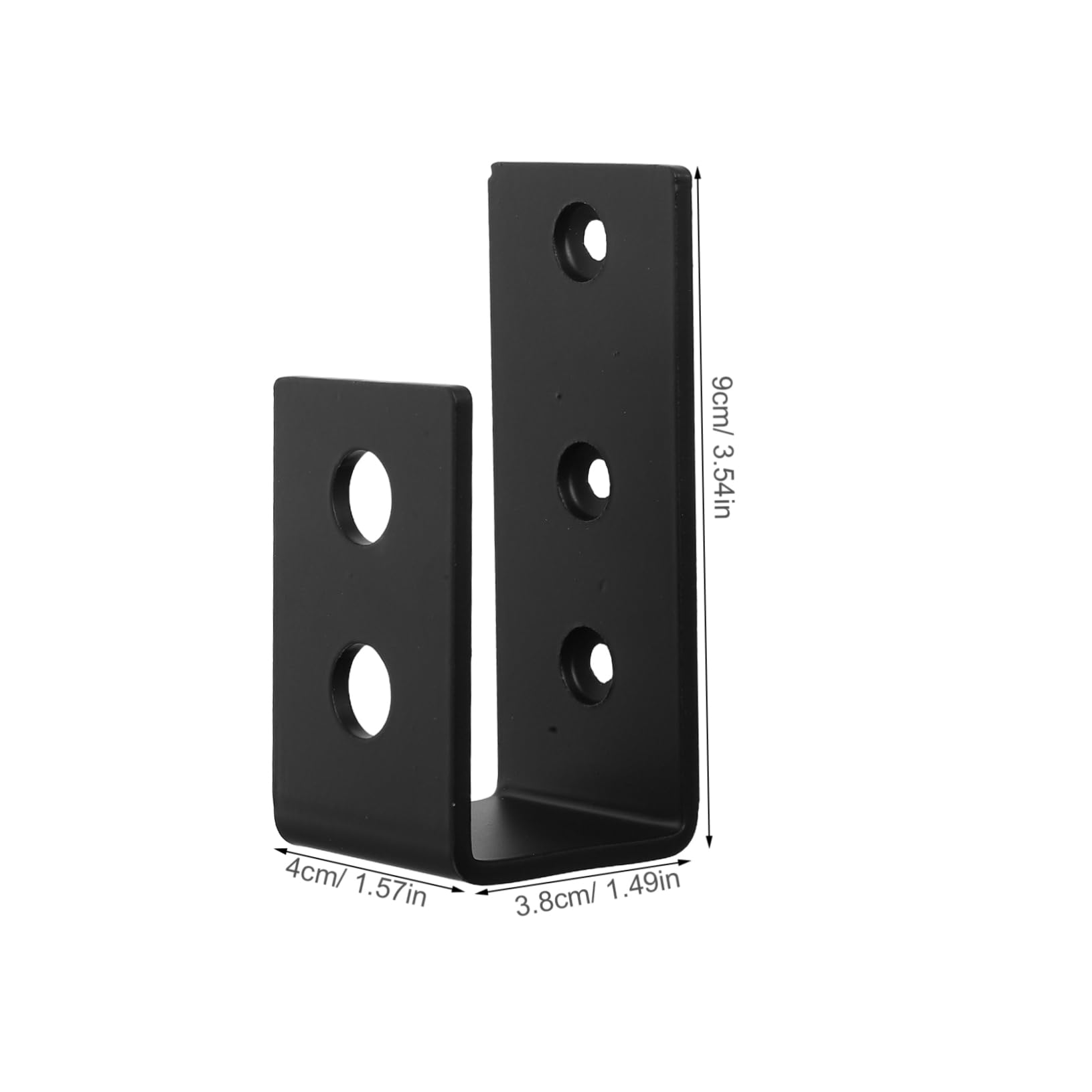 DIYEAH Security Door Latch Hook u Shaped Bracket Sturdy Iron for Garage Barn and Fence Down Rod Multi-Functional Door Hardware