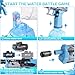 Electric Water Blaster with LED Flame Nozzle, 500ml Large Capacity Tank, 32ft Shooting Range, BPA-Free Outdoor Battle Game Toy