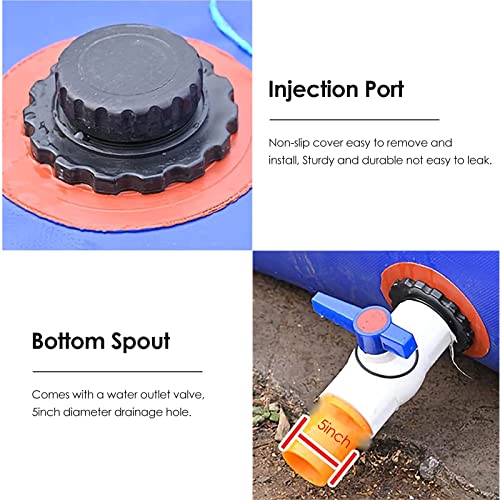 Réservoir d'eau portable de jardin multi-capacité pour arrosage