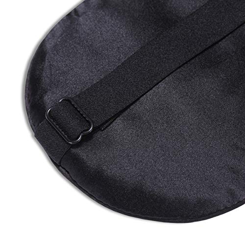 Alaska Bear Silk Sleep Mask And Cloud Soft Eye Cover For Sleeping Organic Mulberry Silk Genuine, Naturally Hypoallergenic & Non-Absorbent, Gender-Neutral (Black) #TOP1