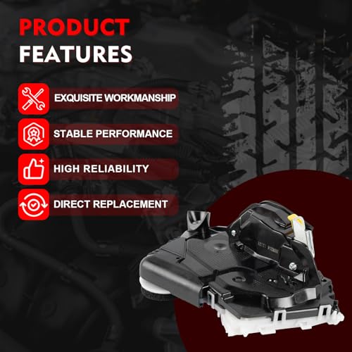 Image of Front Left Driver Side Door Lock Actuator for 2013-2022 Toyota Prius Avalon, 2016-2023 Tacoma, Replaces 69040-47110 69040-07020