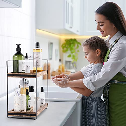 Giftacity BOC220629 2-Tier Countertop Organizer For Bathroom Counter Wood Bathroom Counter Organizers Shelf Cosmetic Storage thumb #6