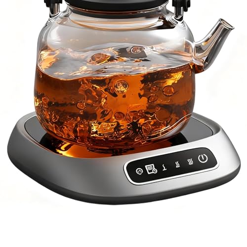 コーヒー マグ ウォーマー - スマート加熱ドリンクコースター | 電気コーヒーウォーマーデスク用,冬の 紅茶・チョコレート・ミルク 用 キッチン・寝室・書斎・食卓