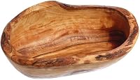 Naturally Med Handcrafted Olive Wood Rustic Bowl 5.5" - Unique Artisan Decor for Olives, Nuts, Keys & Coins
