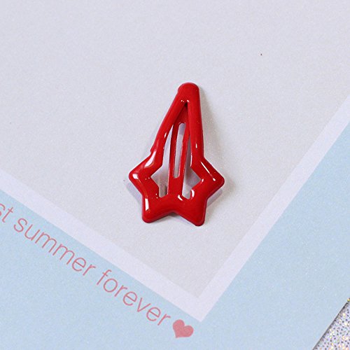 Daycount® 10Pcs Colorful Stars Duckbill Clip Hair Clip For Ladies Teens Girls Hair Salon Hairpin (Random Color) #TOP6