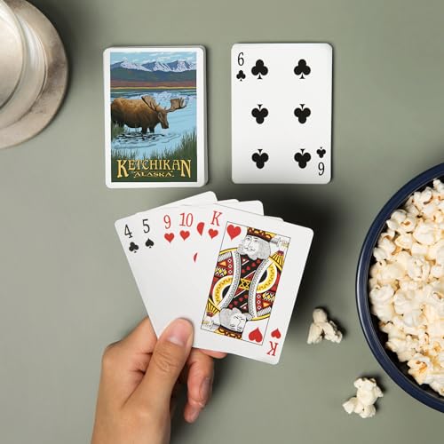 Lantern Press Ketchikan Alaska Cartas Poker 52 Piezas miniatura 2