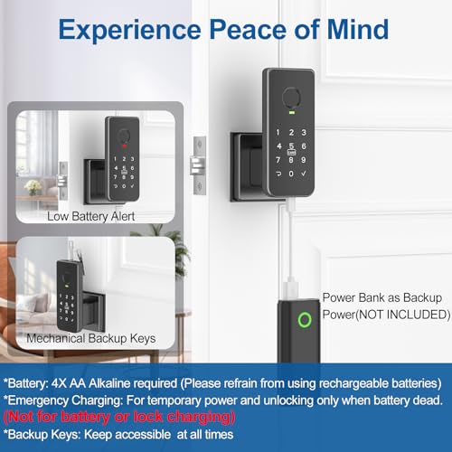 Foxgard 5-in-1 Smart Fingerprint Door Lock - 25% Off