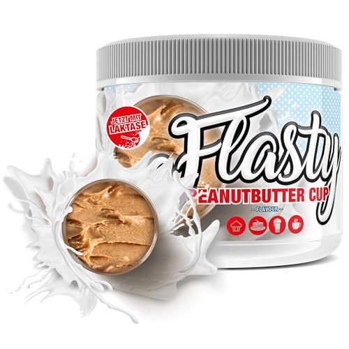 Flasty Geschmackspulver (Erdnussbutter) 1 x 250 g Kalorienarmes Flavour Pulver mit Nur ca. 5 kcal pro Portion bringt es Leben in deinen Quark, Joghurt und vielem mehr.