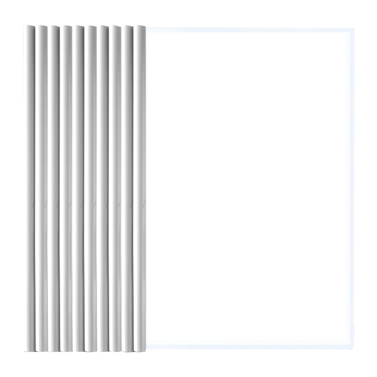Plastica A4 Copertine Per Rilegatura, Cartella Di File Con Barra Scorrevole, 10 Fogli Copertina Per Report Con Clip