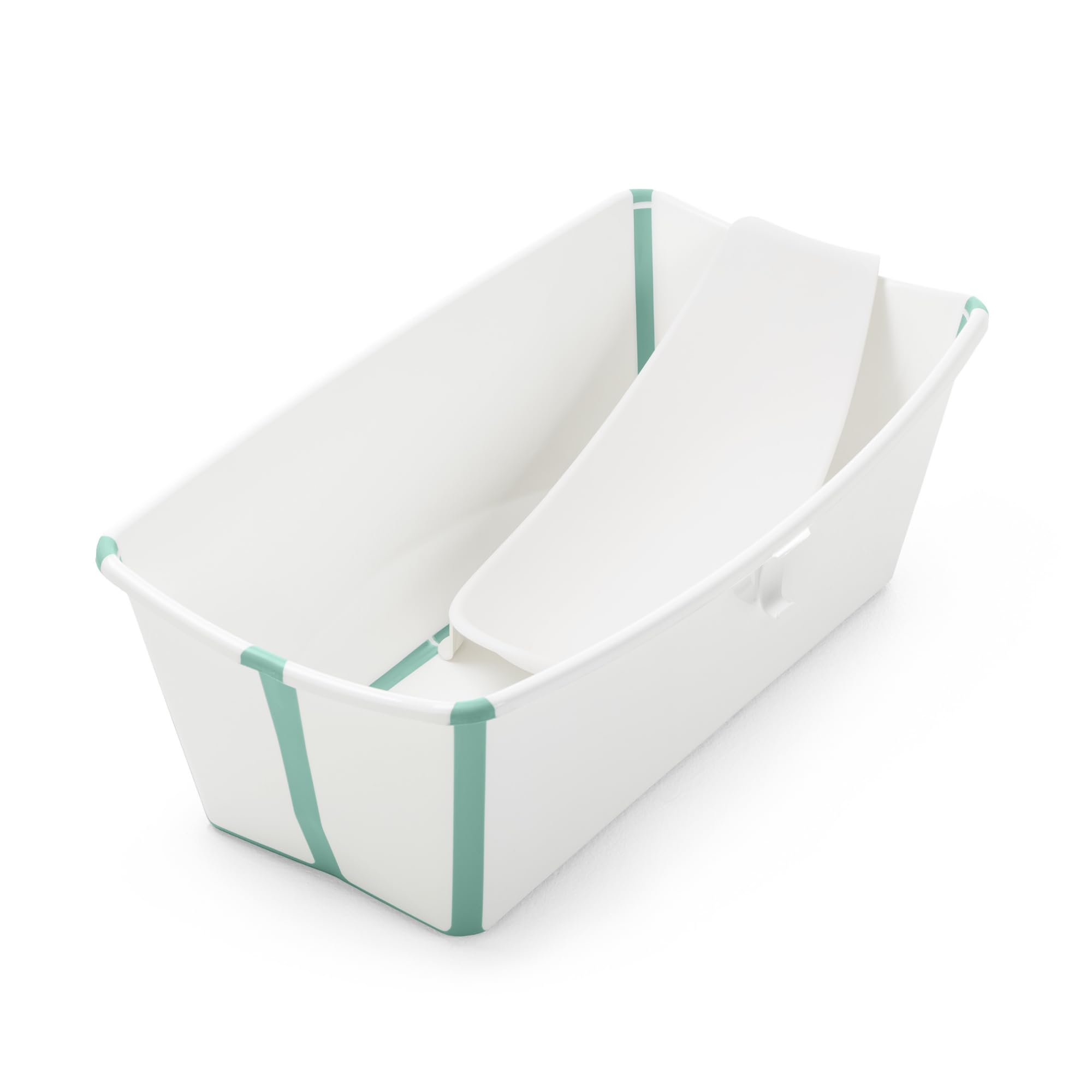 Stokke Flexi Bath (Aqua) con Supporto per neonati - Durevole e Facile da conservare - Comodo da usare a casa o in viaggio - Ideale per neonati fino ai 48 mesi