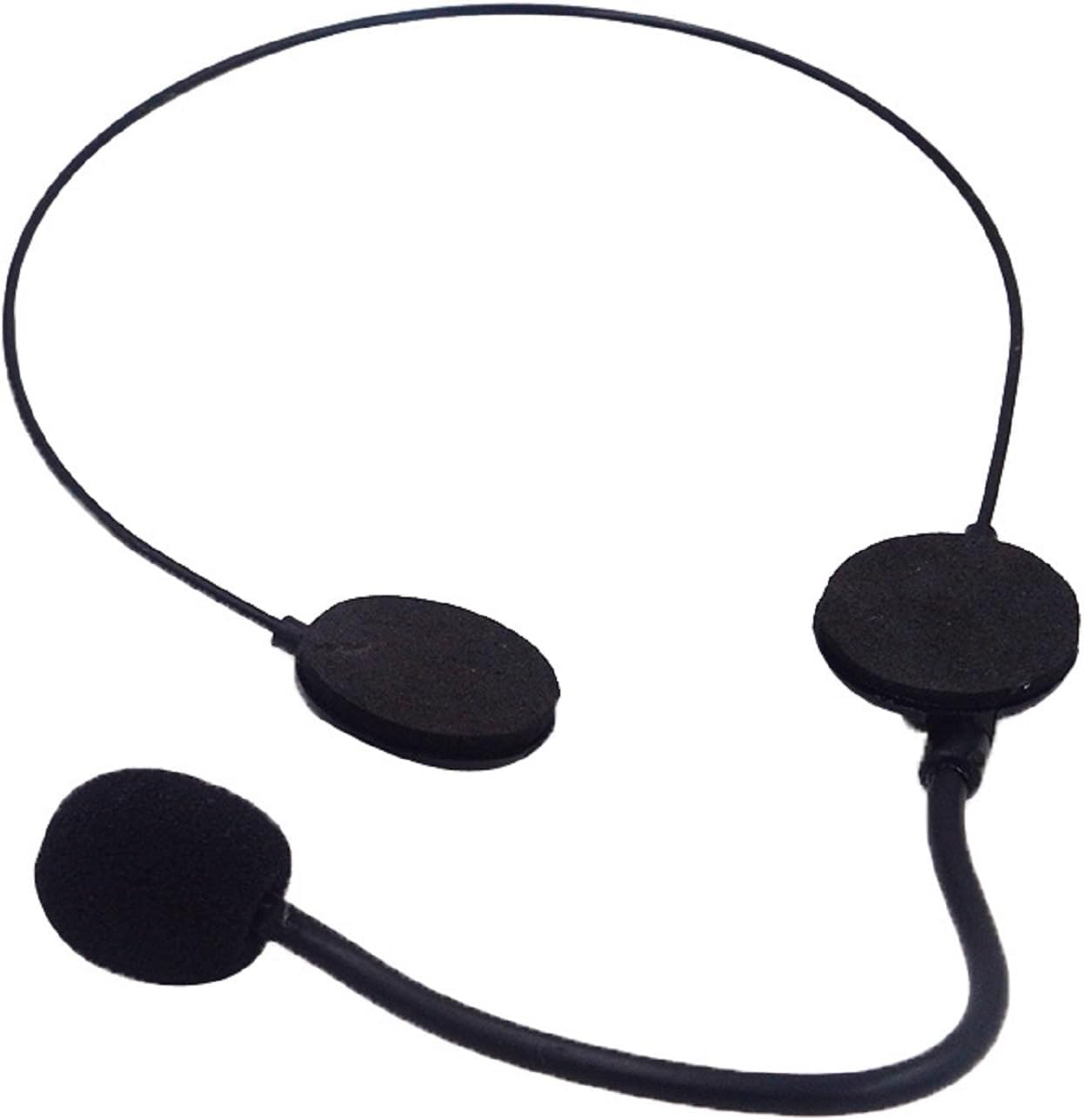 Radio Phone Headset Prop Microphone Fancy Costume Microphone Toy Cosplay Headpiece for Masquerade Ball Cosplay Party