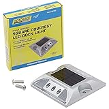 Seachoice Dock Light, Solar, Square LED, for Boats/Driveways/Stairs/Pathways