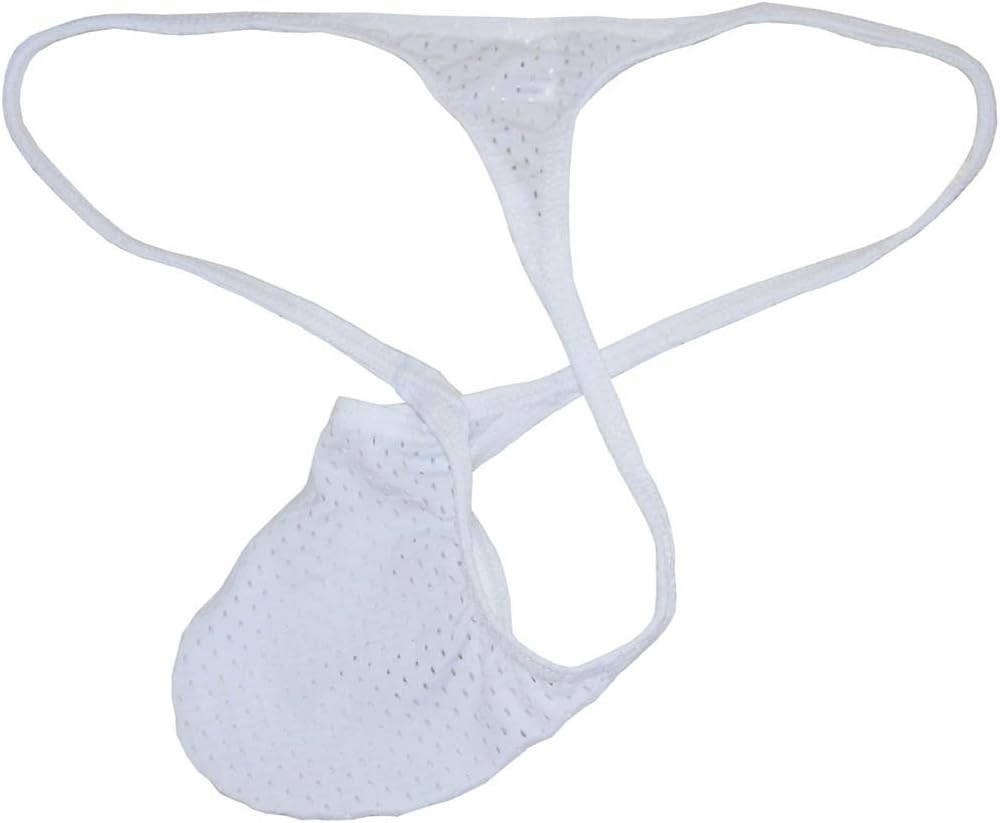 Men's Breath Holes Micro Thong Sexy Mini Bikini Underwear Elastic String T-Back Tanga - Image 4