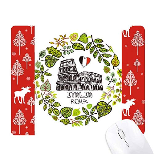 Colisée de Rome en poster de Noël pour décorer un salon chaleureux style chalet de forêt