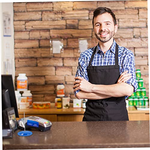 Alipis 4pcs Stainless Steel Receipt Holder Menu Holder for Restaurants and Hotels for Memos Notes and Checks Sturdy Base for Use