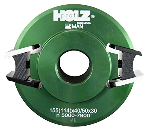 Holzprofi Universalfrässet, 17-tlg | Geeignet für 40 und 50 mm breite Profilmesser | Universalprofilmesserkopfset in Schweizer Spitzenqualität in hochwertiger Holzkassette