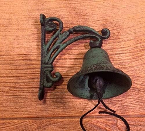 Cast Iron Wall Mount Vine Bell Indoor Outdoor Decor 13620