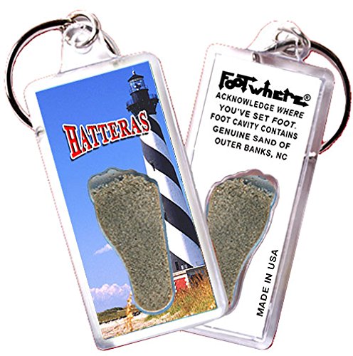 Porte-clés Outer Banks OV102 Hatteras un cadeau souvenir authentique FootWhere USA