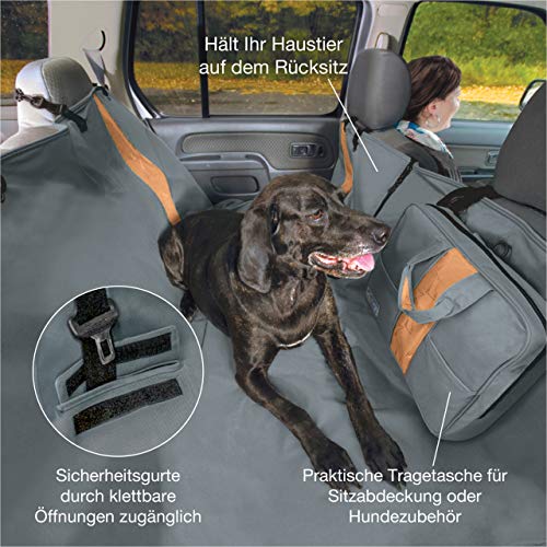 Kurgo Wander-Autohängematte für Hunde, Schutzmatte für Ihre Autorückbank, Wasserfest und schmutzabweisend, Schwarz, K00030