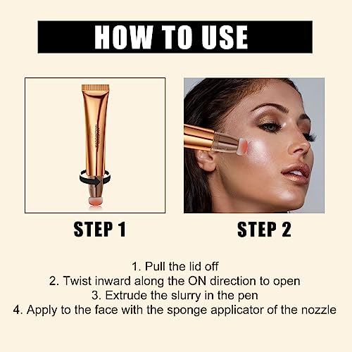 Rosarden Liquid Blush For Cheeks, Matte Beauty Blush Wand With Soft Cushion Applicator For Cheek And Lip Tint, Long Lasting, Waterproof Liquid Blush Makeup, Lightweight, Highly Pigmented Cream Blush #TOP5