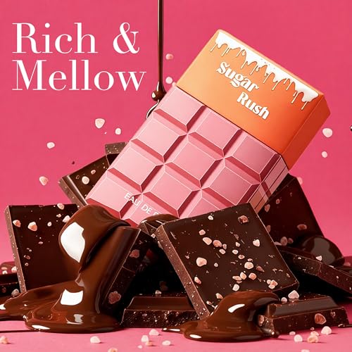 Image of AFLUXE Sugar Rush Sweet Temptation EDP Perfume for Women, Grapefruit & Jasmine Scent, Long Lasting Floral Fragrance, Cologne for Daily Use, 3.4 Fl Oz
