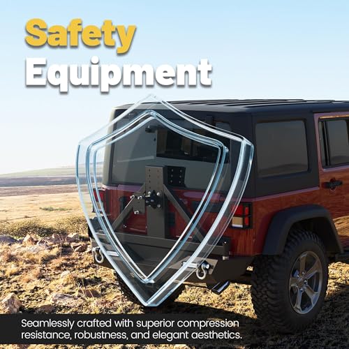 Image of ECOTRIC Steel Rear Bumper Compatible with 2007-2018 Jeep Wrangler JK