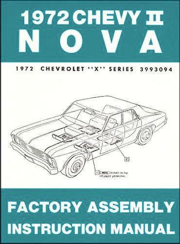 1972 Chevy Ii Nova Factory Assembly Manual 72 (With Bonus Decal) #TOP14