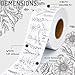 JarThenaAMCS Water Activated Flower Packing Tape Self Adhesive Floral Printed Tape for Small Business Gift Wrap Sealing Mail Boxes Cartons DIY Craft
