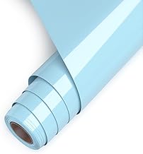 Iron-on Vinyl for Fabrics, Blue Vinyl htv Roll 12" x 180", Heat Transfer Vinyl Design for T-Shirts, Hats, Bags, Easy to Use