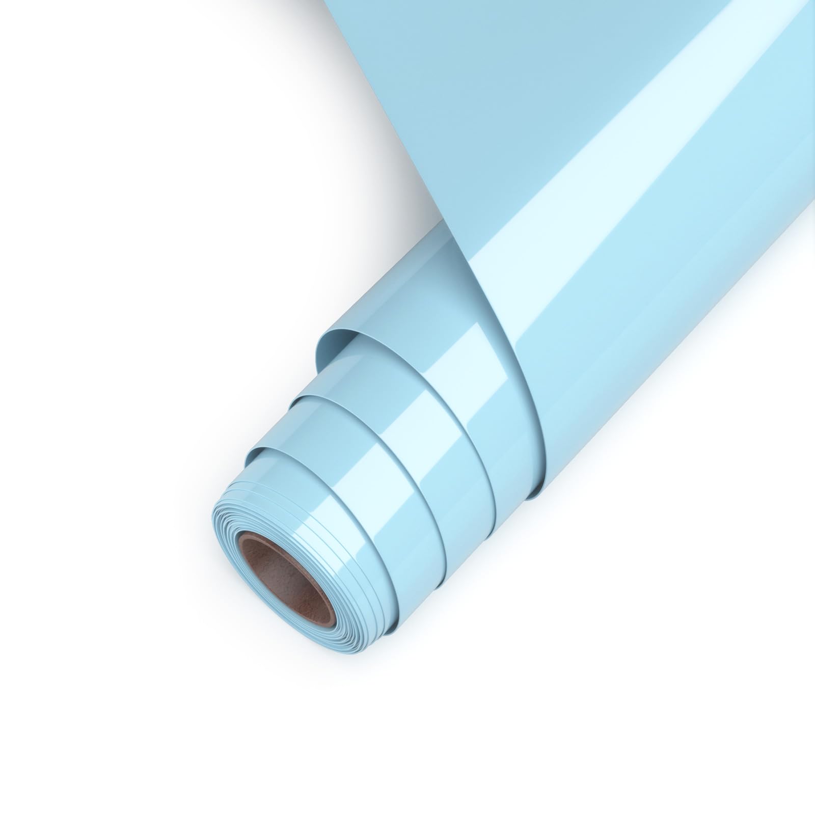 Vinile Termoadesivo per Tessuti, Vinile Azzurro htv Rotolo 30.5cm x 457cm, termovinile per tessuti il Design del Vinile di Calore per T-Shirt, Cappelli, borse, facile da usare