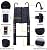 6.2m (20.3FT) Telescopic Ladder Foldable Aluminum Telescoping Extension Ladder with Detachable Hook, Safe & Compact 330lb Load Capacity EN131 Certificate for Home Office Outdoor