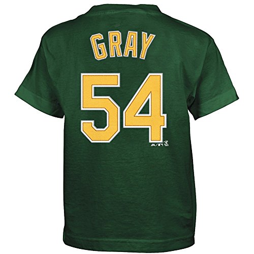 Sonny Gray Oakland Athletics MLB Majestic Green Name & Number T-Shirt Boys